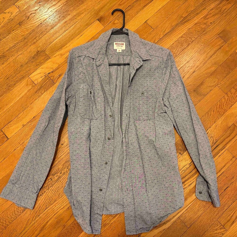 Mossimo Button Down Casual Pattern Shirt Medium - image 1